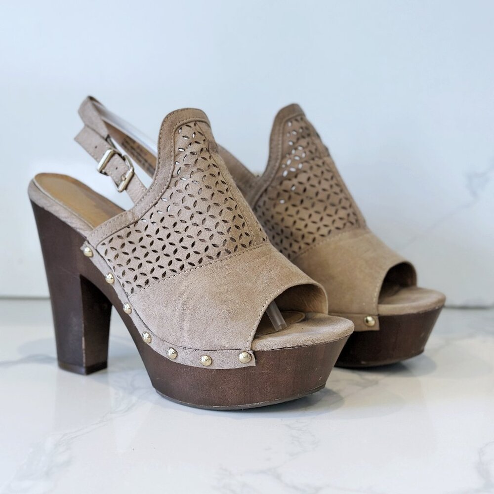 Leather Platform Clog